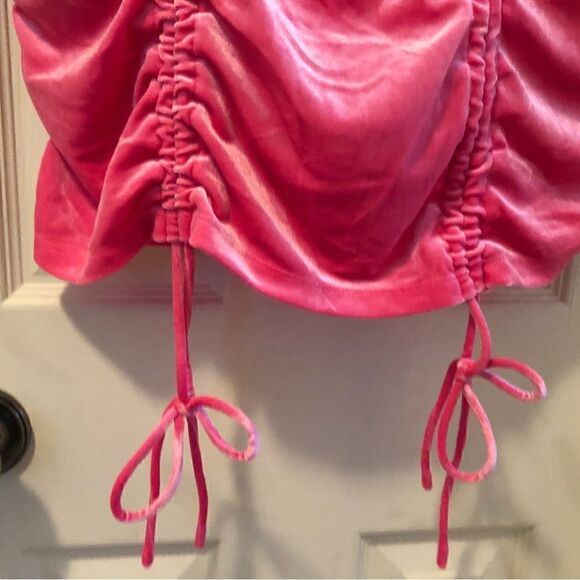 - Bodycon Dress Long Sleeve Velvet Ruched Women's Wild Fable. Y2K - Picture 8 of 13